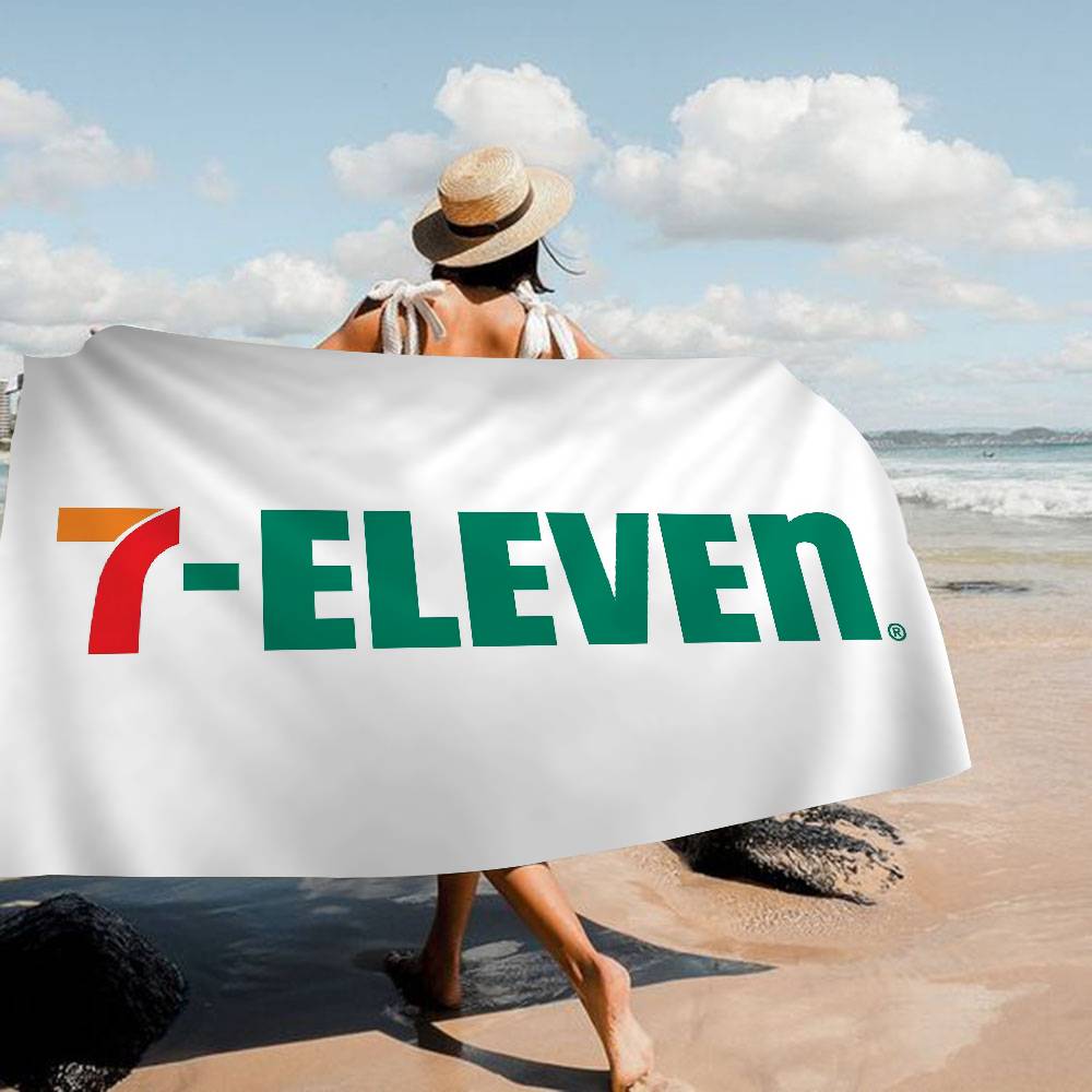 7-E-ELEVENS Asciugamano da Spiaggia Stampato in Microfibra Alpinismo Yoga Spiaggia Nuoto Corsa Asciugamano Morbido Assorbente