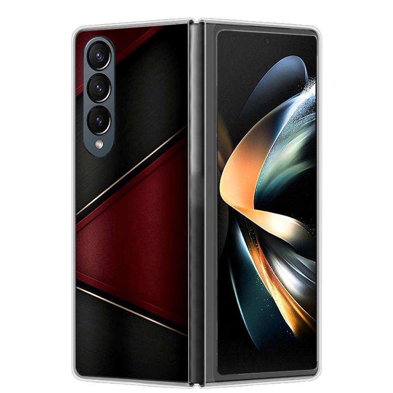 For Samsung Z Fold 4 Case ZFold 5 4 5G Hard Transparent Phone Cover For Samsung Galaxy Z Fold4 Fold5 Shockproof Bumper Fundas