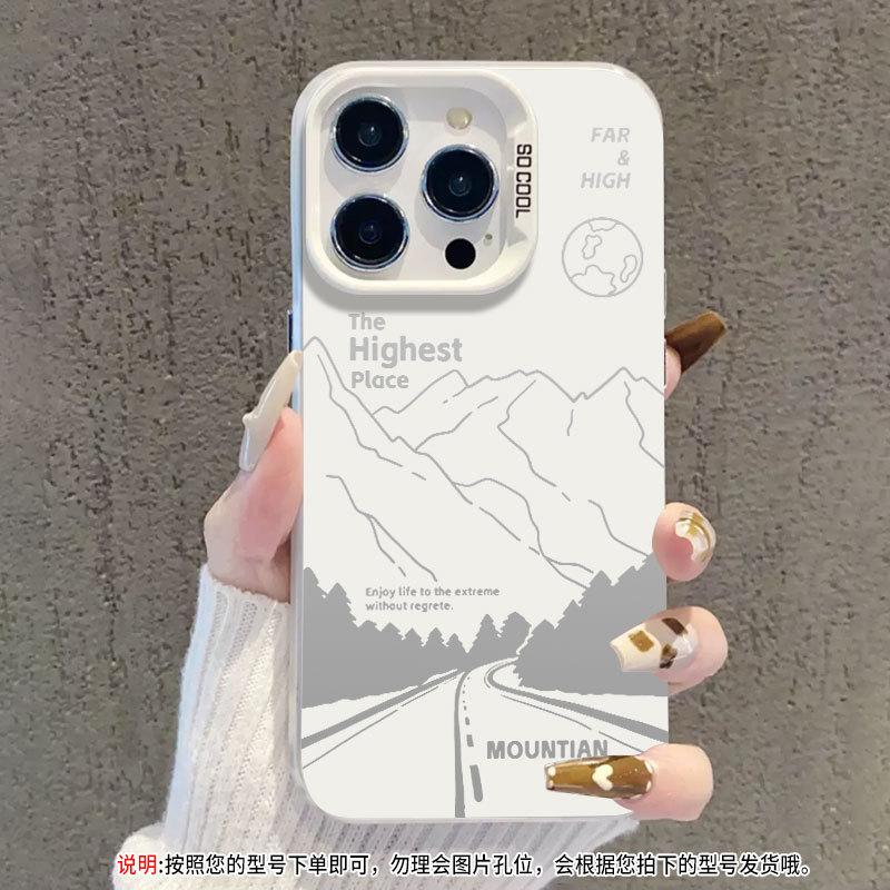 Applicable to iPhone11 mobile phone case, new Apple 11promax couple 11 advanced sense 11 niche hollow mountain