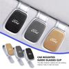 Alloy Suede Car Eyeglass Clip Auto Sun Visor Glasses Holder For Focus Mk2 Mk3 Mk4 Fiesta Ranger Mondeo S-MAX Kuga