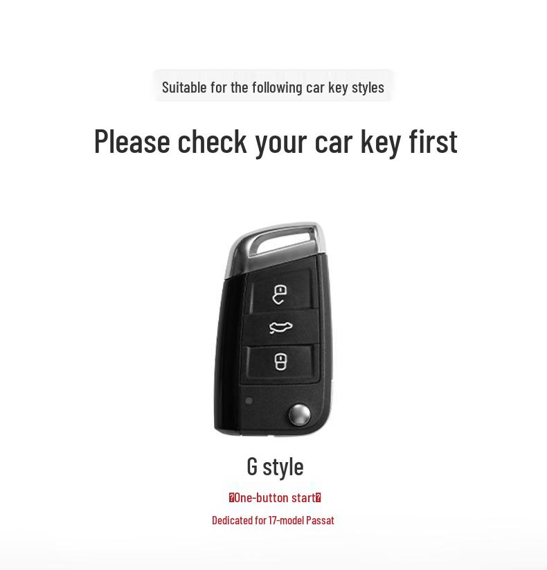 Durable, three-color Volkswagen Passat 17-year key case: drop-proof, high-appearance design.