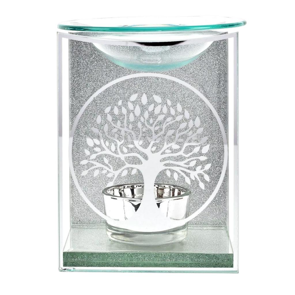 Hestia Tree Of Life Glass Oil Burner