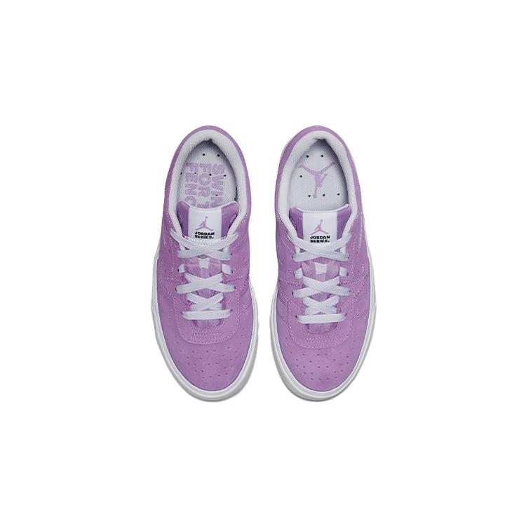 Jordan Air Jordan Series ES Leather Slip Resistant Abrasion Resistant Low top Kids' Skateboarding Shoes Purple DN3205-505