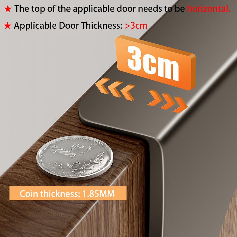 Triangle Over The Door Hooks,Carbon Steel Hanging Organizers Rack with 6 Hooks for Clothes Bags,Door Hanger for Bathroom Kitchen