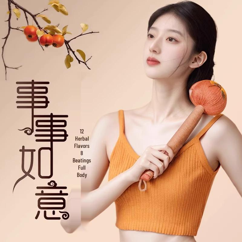 Mugwort Meridian Tapping Handmade Health Hammer for Full-Body and Cervical Spine Massage