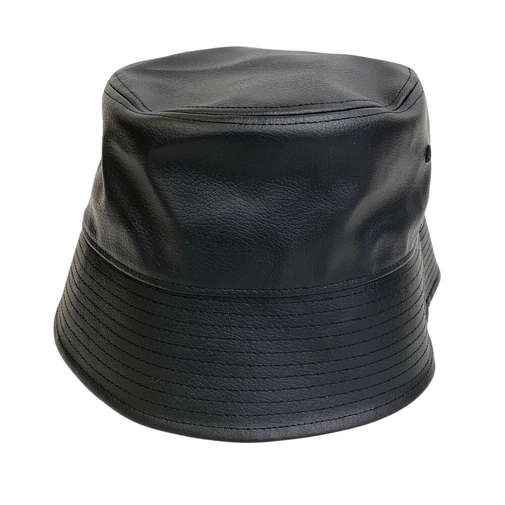 New Era 205791 23273 Bucket Hat PVC Hat Black PVC Mens Used