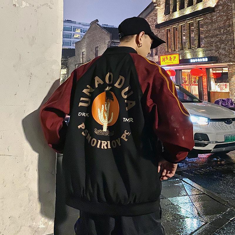 Spring and Autumn Men's All-match Baseball Uniform Jacket Student Loose Jacket