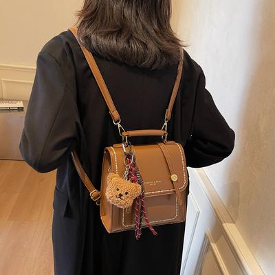 Design de comércio exterior bolsa nicho feminina 2025 mochila casual portátil versão coreana mochila escolar mochila retrô para sair