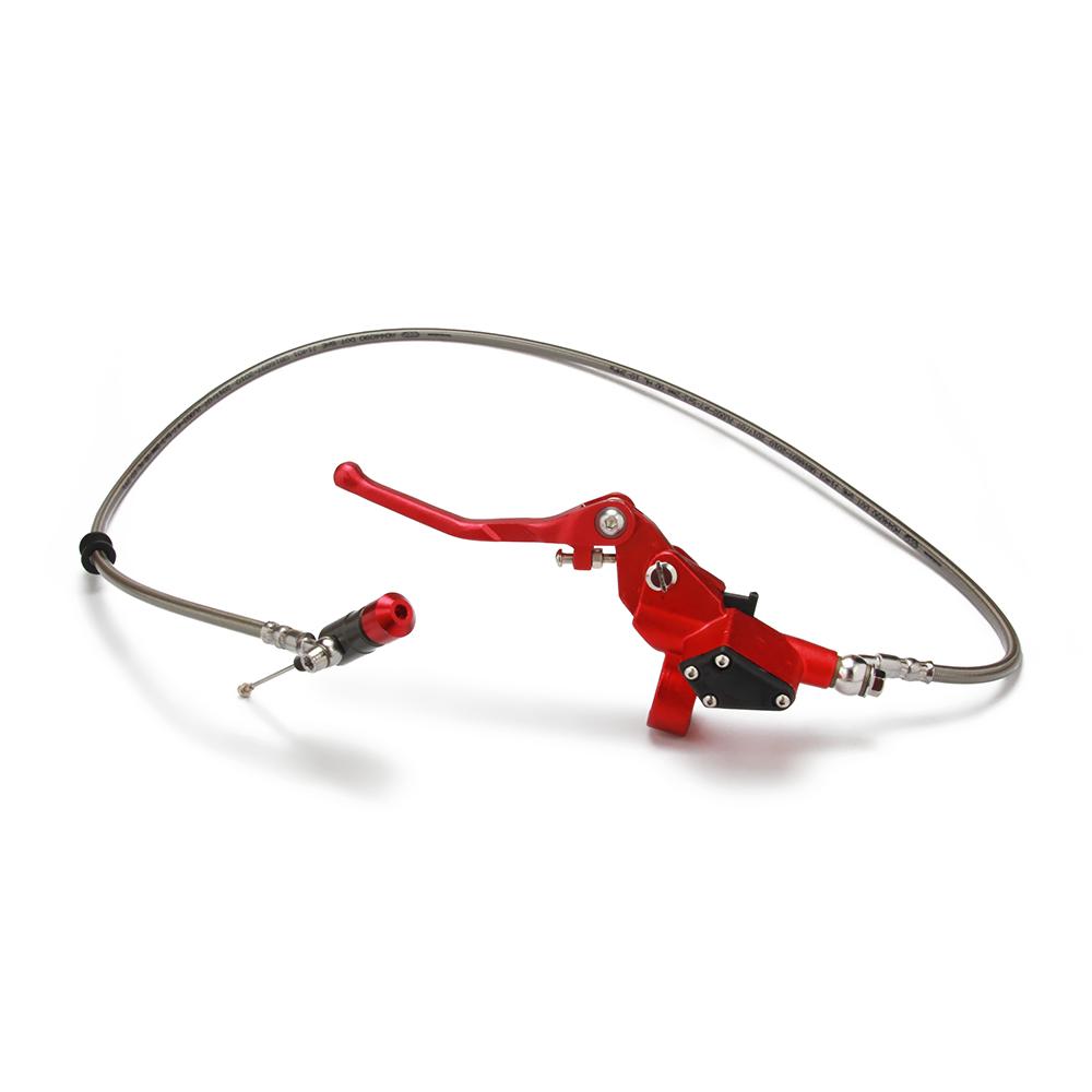 Hydraulic Clutch 1200mm Silver Lever Master Cylinder For 125-250cc Vertical Engine Motorcycle Dirt Bike Motocross Aluminum