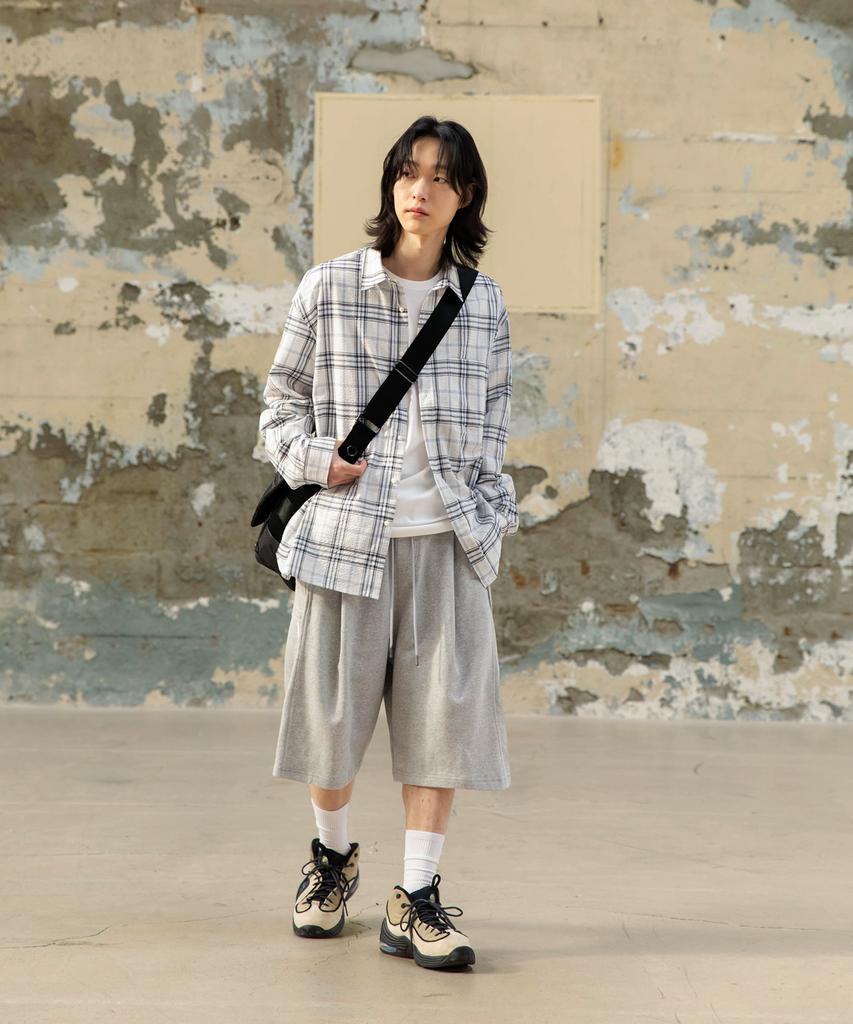 BEGIN202 7-Pocket Bermuda Pants [Melange Grey]