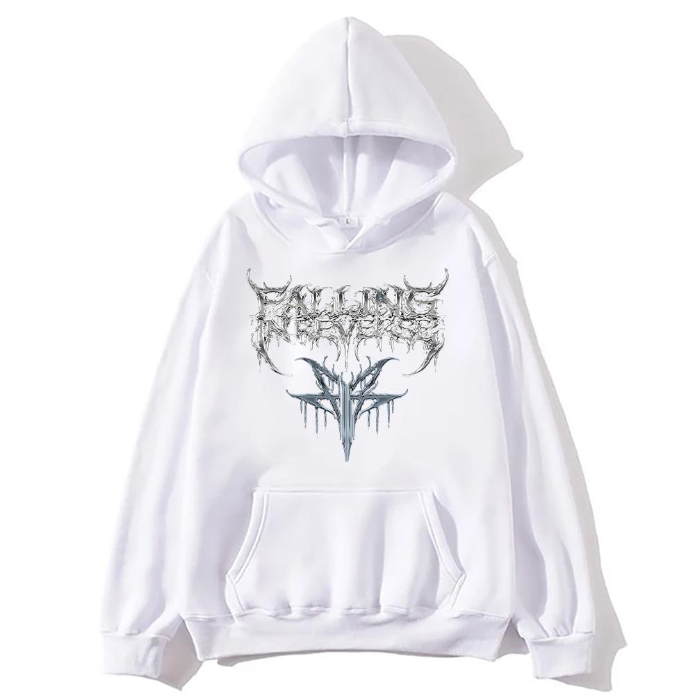Falling in Reverse Hoodies Vintage Vintage Hip Hop Versatile Sweatshirts Music Fashion Aesthetic Pullovers Unisex