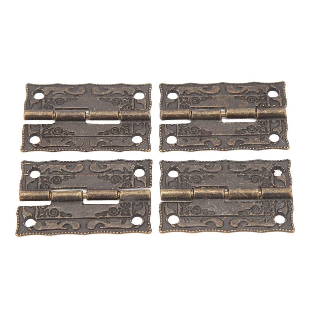 20 Set Antique Decorative Hinges Zinc Alloy Vintage Box Hinges Jewelry Box Hardware for Wooden