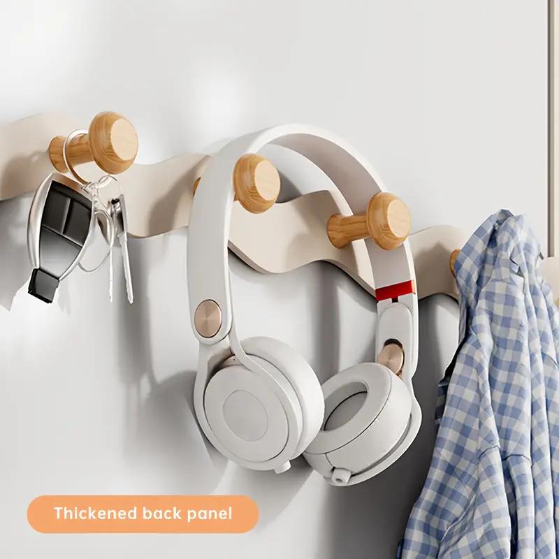 Cârlig de ușă de perete fără găurire, umeraș de haine, cârlig pentru haine, ușă de intrare, montat pe perete, pentru paltoane și pălării, dormitor, cârlig tip bară
