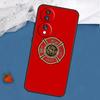 Firefighter Fire Department Fireman Case For Huawei P20 Pro P50 P40 P30 Lite P Smart Z Nova 5T Honor 50 70 X7 X8 X9 Back Cover