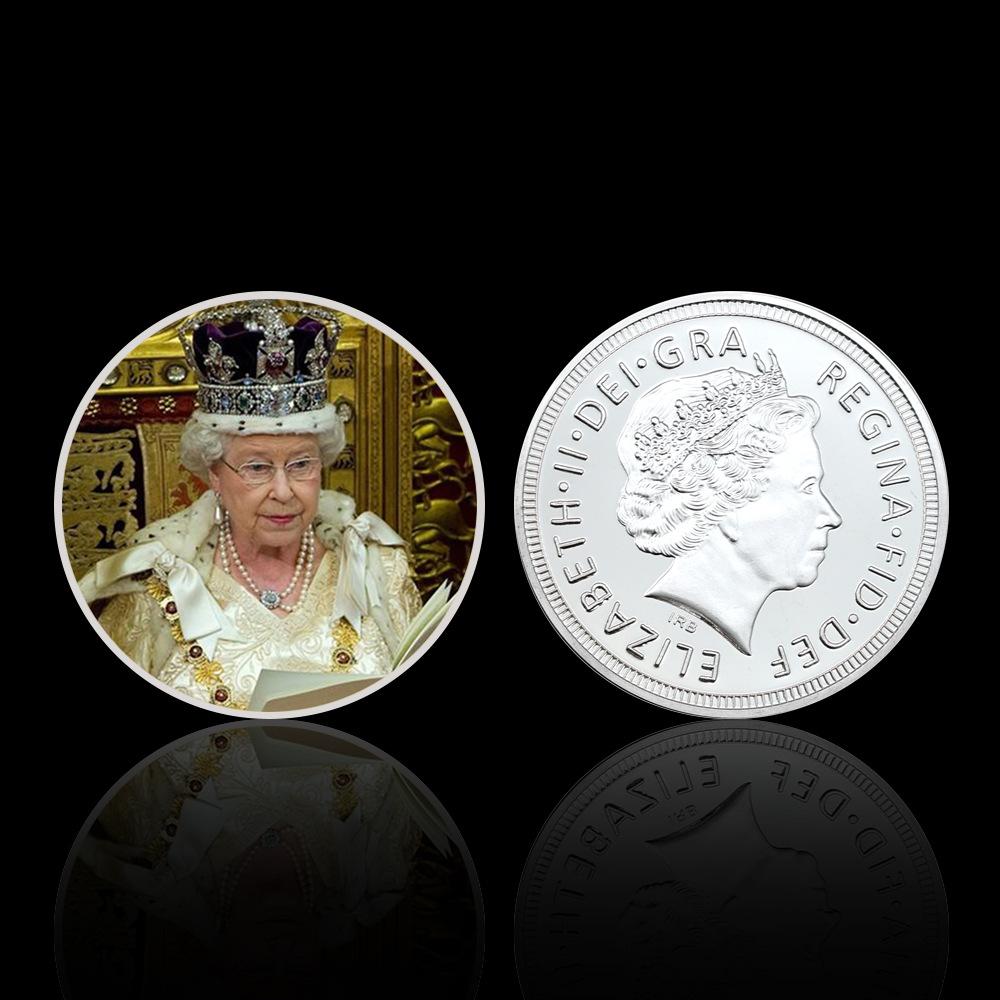 Queen Elizabeth commemorative coins, 10 pieces, Elizabeth commemorative coins for various age groups, family collection