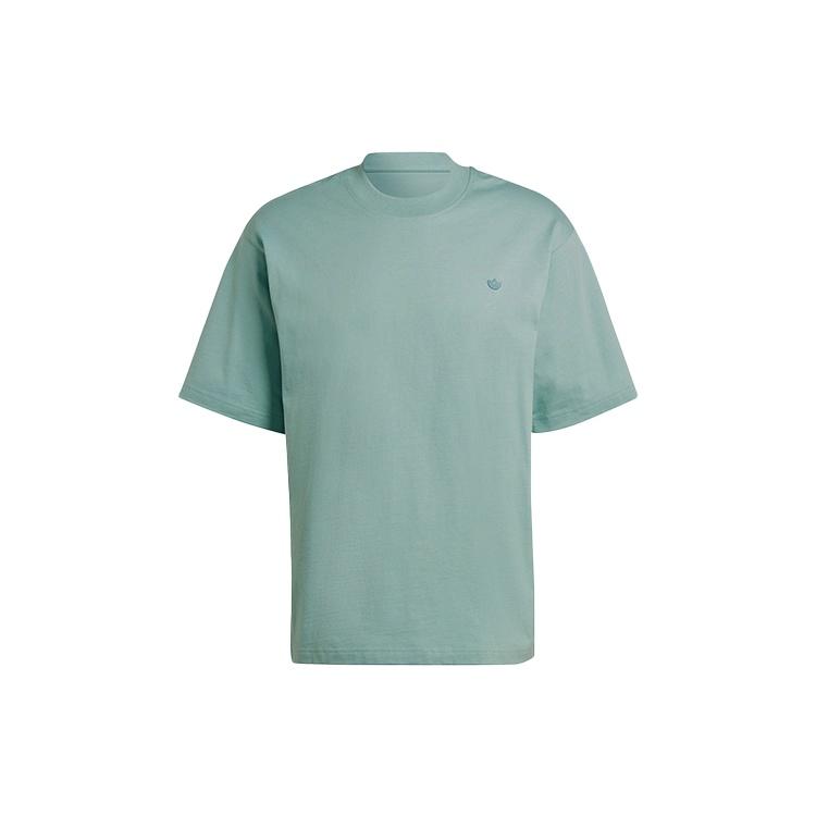 adidas originals Solid Color Sports Breathable Short Sleeve Couple Style Green Men s HC8591 L