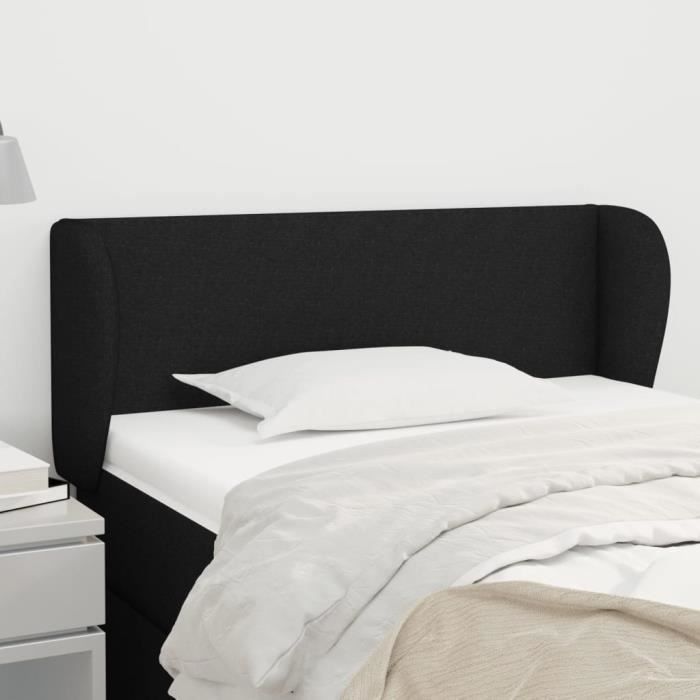VidaXL Headboard with Ears Black 83x23x78-88 Cm Fabric3116840