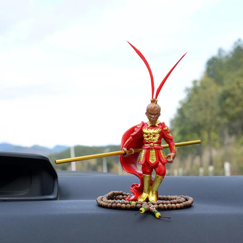 

1 набор смоляных властных фигурок Сунь Укуна для центральной консоли автомобиля, декоративные поделки, креативные подарки для автомобиля, украшения для автомобиля
