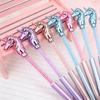 4Pcs Cute Unicorn Crystal Ballpoint Pens Creative Diamond Rotating Blue Writing Ballpoint Pen Unicorn Cat Love Style