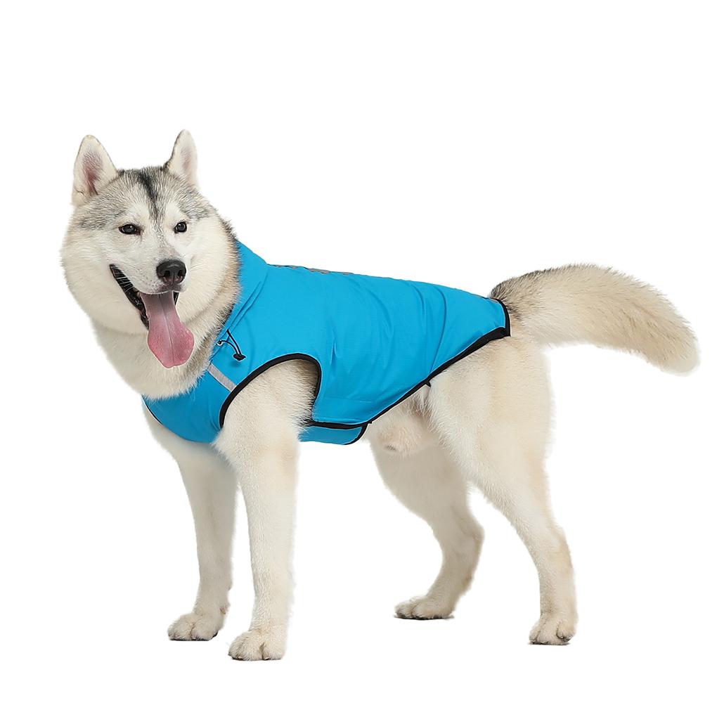 

Blue Waterproof And Scratch-proof Dog Raincoat Reflective For Dog Walking Tear-resistant Dog Vest