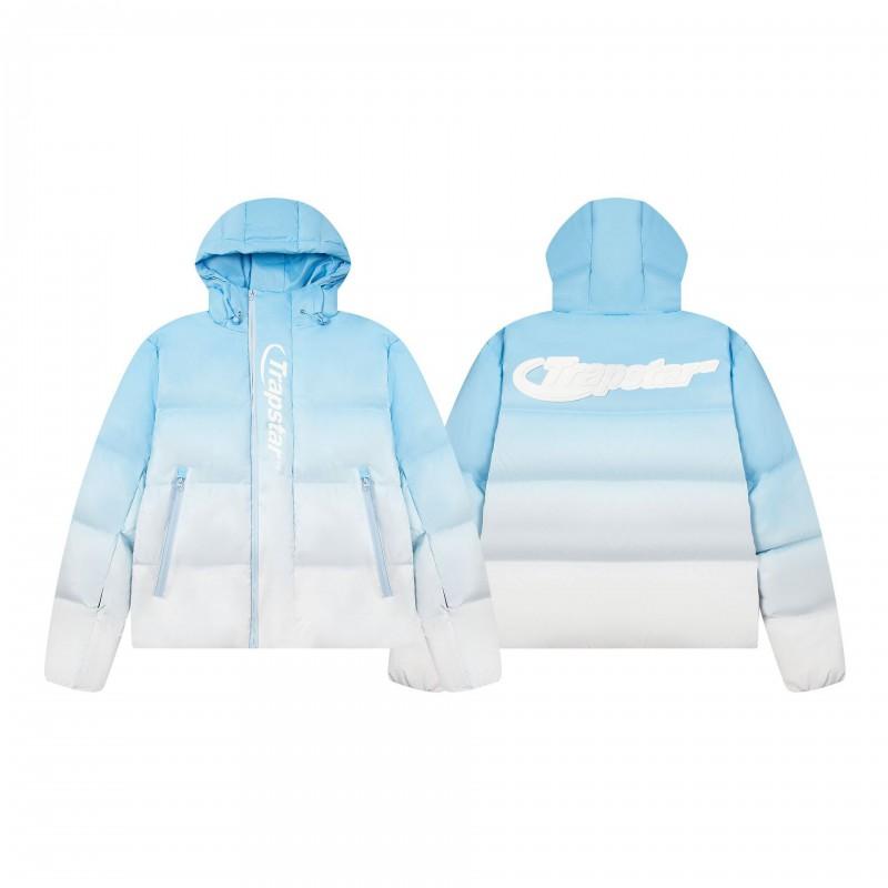 Herren Oversized Kapuzen-Baumwoll-Pufferjacke Mit Besticktem Streetwear Wintermantel