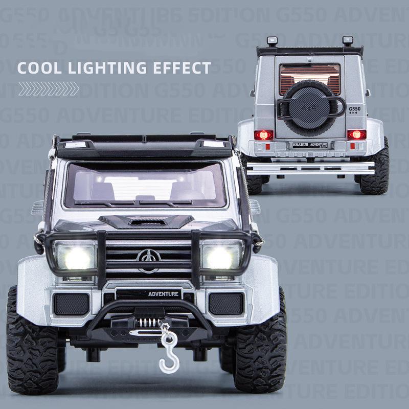 1:24 Benz G550 Adventure 4X4² Alloy Cast Toy Car Model Sound and Light Children's Toy Collectibles Birthday gift