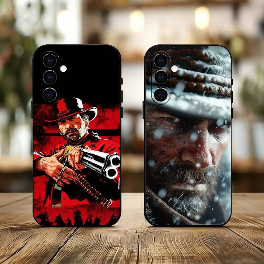 RDR2-Arthur Morgan Phone Case For Samsung Galaxy A73,A72,A71,A70,A53,A52,A51,Soft Silicone Black Cover