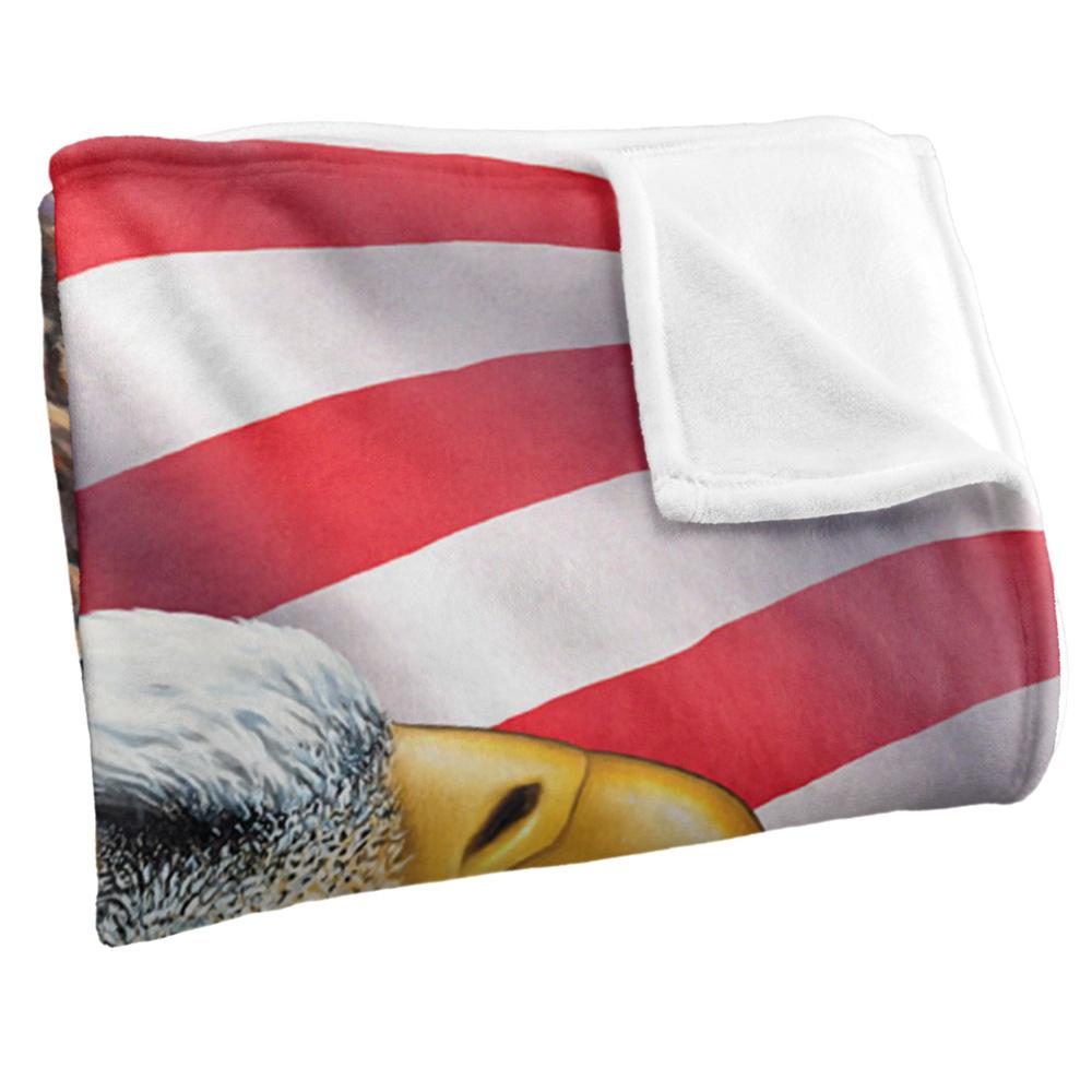 Royce McClure Rockets Red Glare Silky American Flag Supersoft Blanket