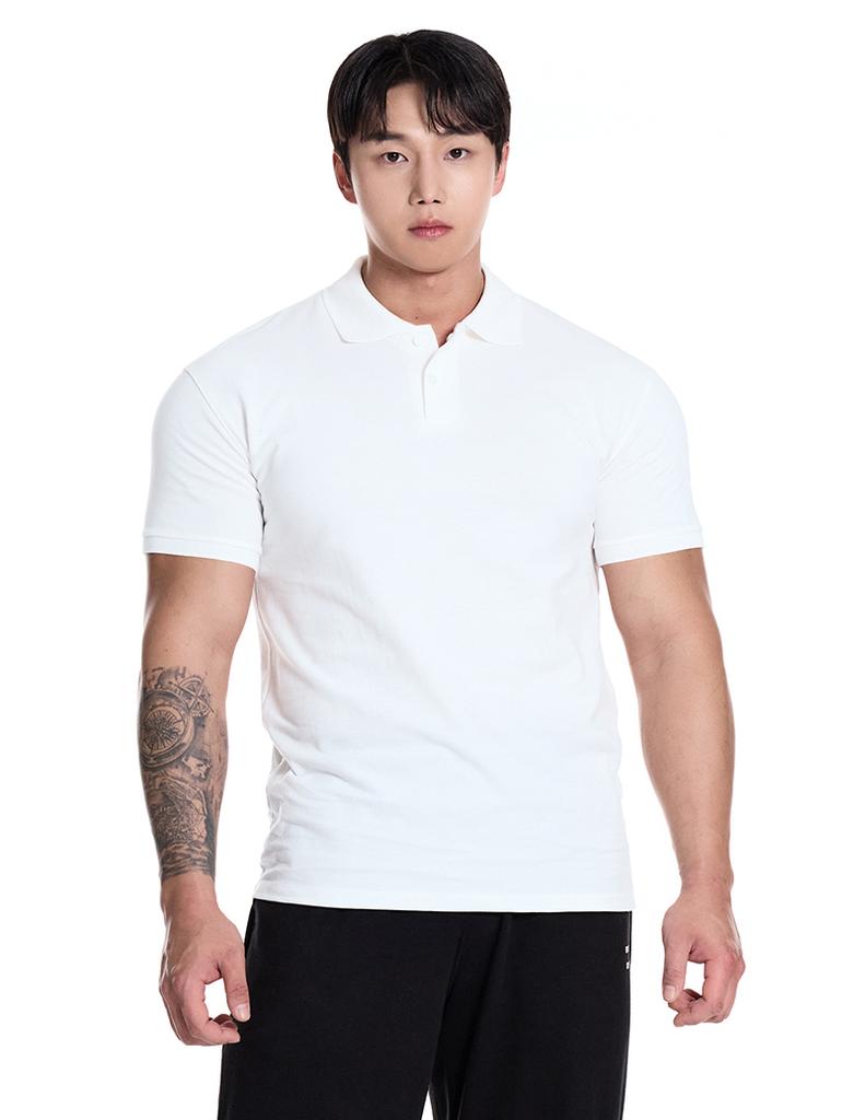 BYSEC Cotton Plain Muscle Fit Pk Collared Tee_2 Colors