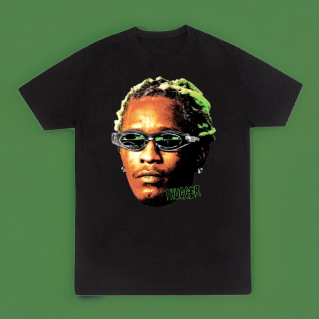 T-shirt Young Thug Thugger Nera Unisex Young Stoner Life Nuova Spedizione Veloce!!!