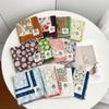 Breathable Cashew Nut Print Silk Scarf Korean Square Handkerchief Cotton Square Scarf  Outdoor