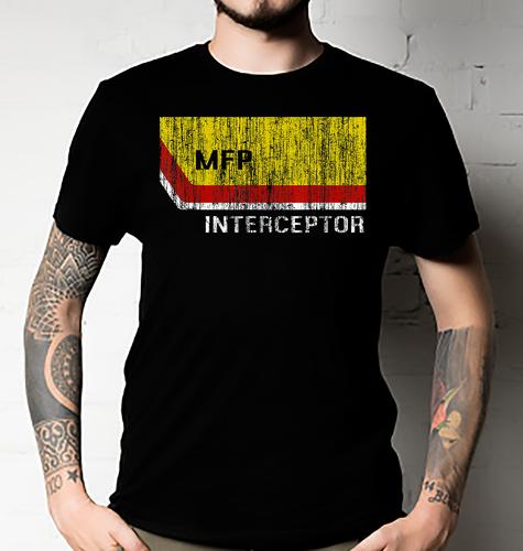 Mad Max inspired MFP Interceptor V8 pursuit car NAVY printed T-Shirt Unisex S