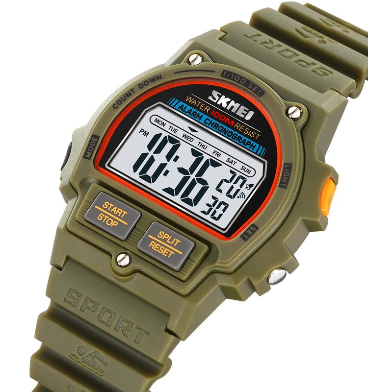 SKMEI 2263 Stylish Odm Man Digital Watch Best Power Silicone Band Water Proof Calender Concise Low Cost Sports Watch Supplier