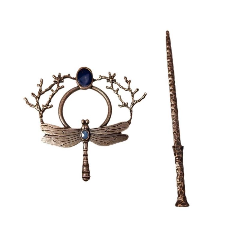 Vintage Butterfly Hair Claw Decoration For Women Inspire By Culture With Silver Plating and Crescent Shape Daily Use