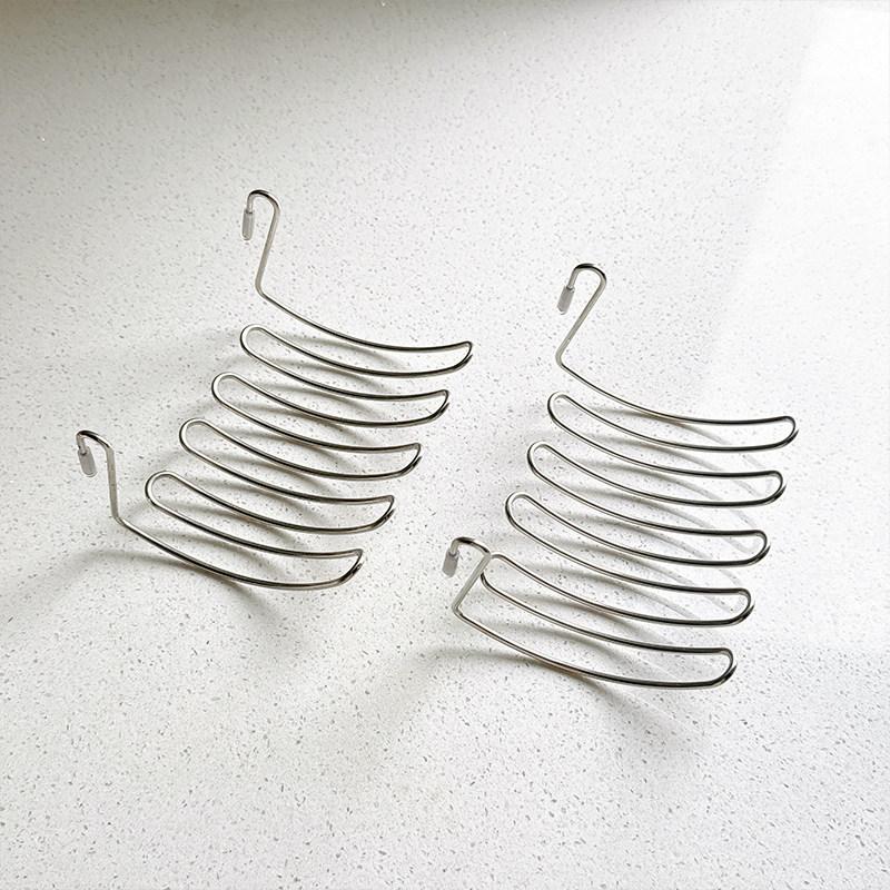 

2pcs Stainless Steel Drainage Mesh Basket, Expandable Hanging Storage Rack, Household Multipurpose Storage Basket Organizer