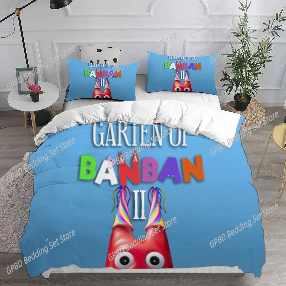 Game Garten of Banban 3D NEW Duvet Cover Pillowcase Bedding Set Adult Boy Girl Bedroom Decoration Children Single Double Large