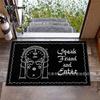 Halloween Floor Mat Dust Entry Door Mat Dirt-Resistant Crystal Velvet Floor Mat Household Absorbent Door Mat