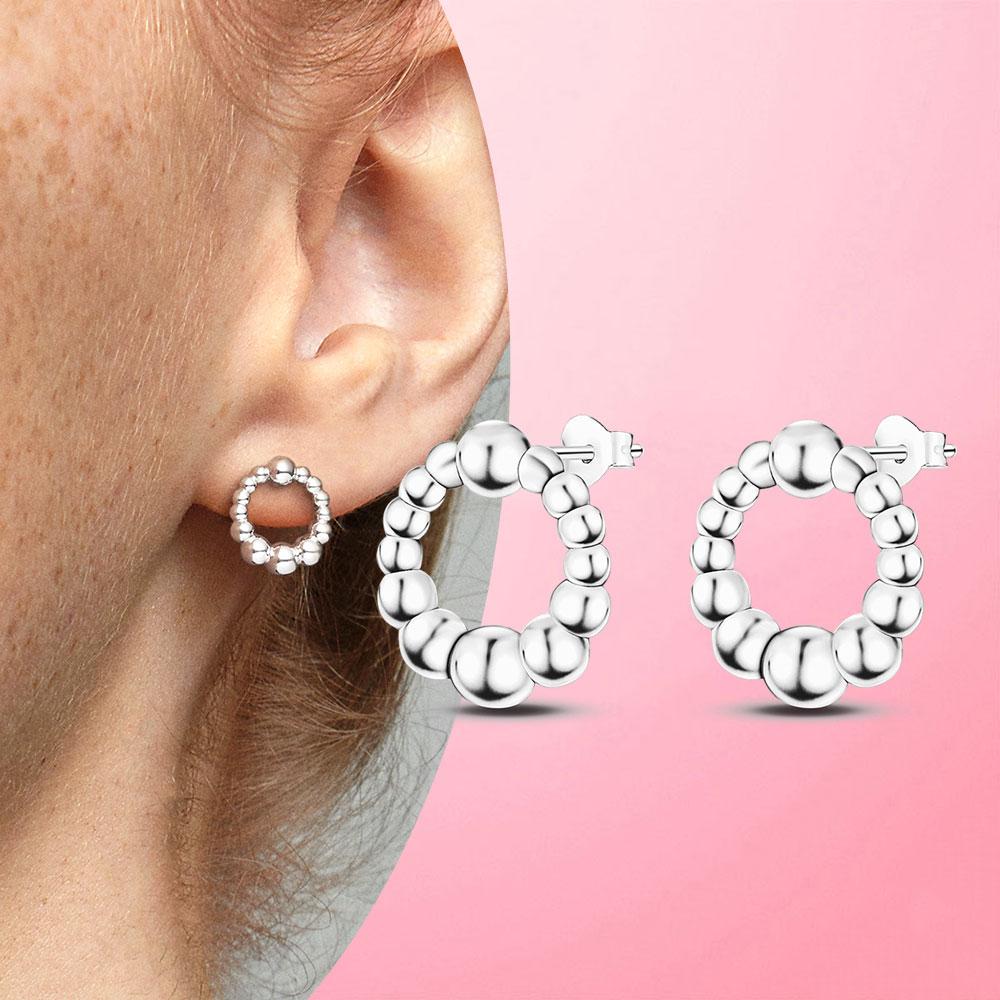 Earrings Silver 925 Earrings Geometric Stud Earrings for Women Wedding Party Korean Style Earings S925 Fine Jewelry  Trend