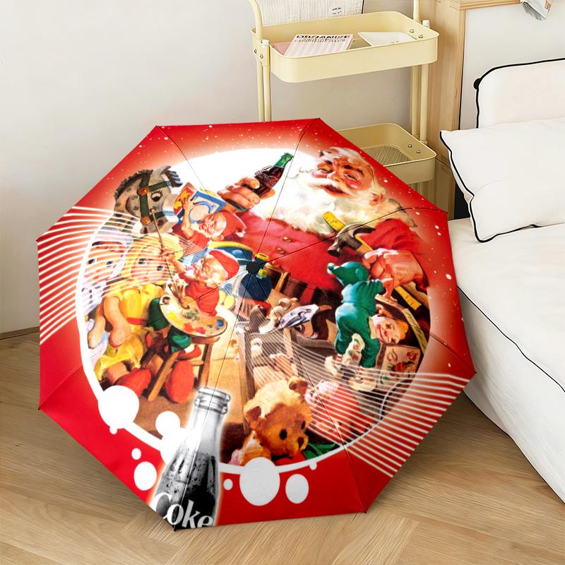 Christmas Gift Halloween Theme Bear Truck Coca Cola umbrella is suitable for all seasons, including home travel and outdoor activities Y19