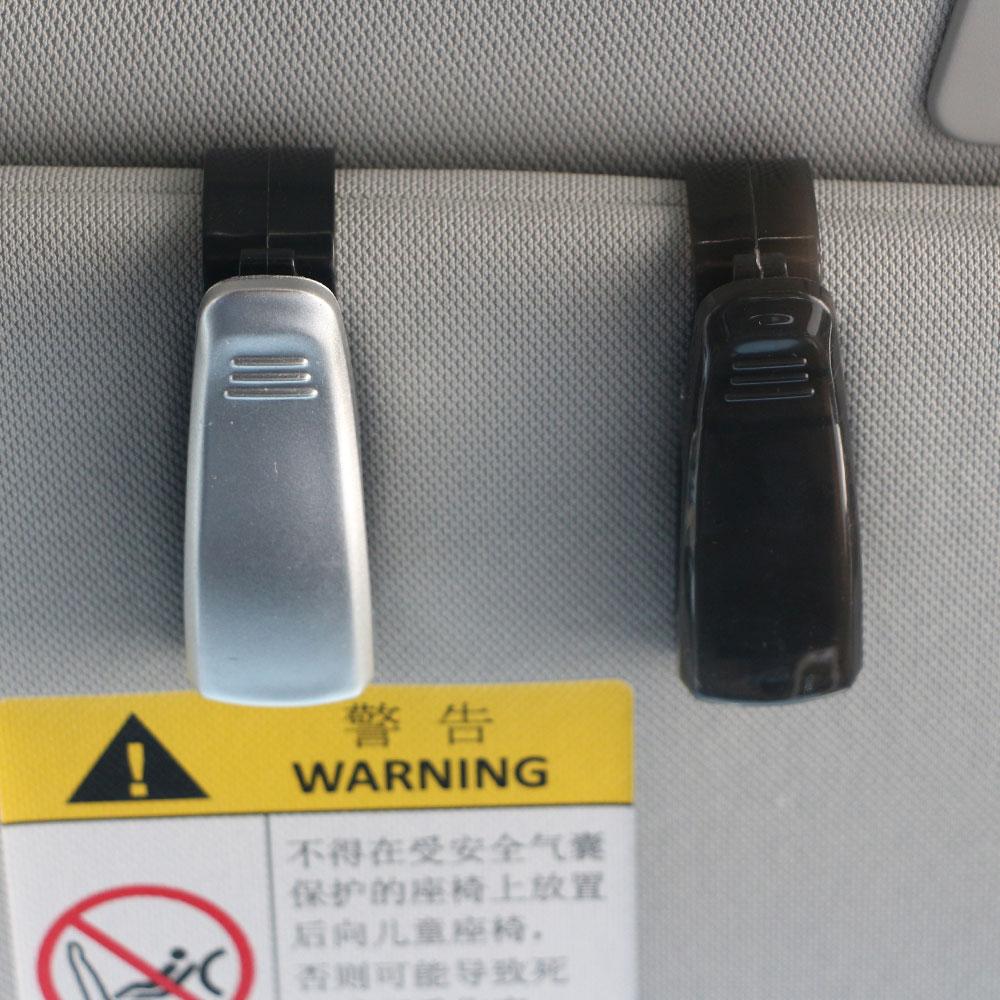 1 Pieza ABS Soporte para Gafas de Coche Portatarjetas Bancarias Portatickets Clip Adhesivo para Opel Astra H J G Mokka para Infiniti Q50L QX50