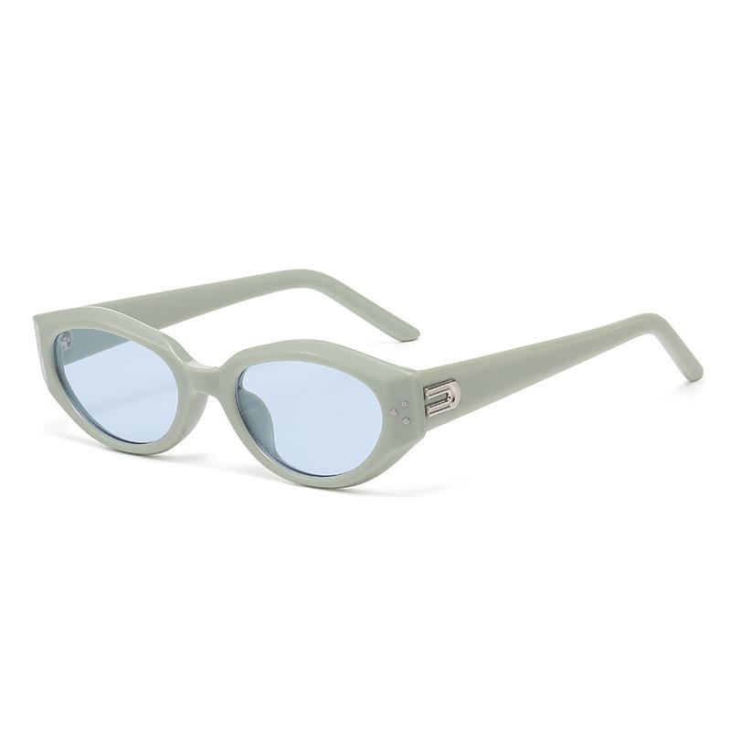 GM European and American small frame retro cat eye sunglasses for women's senior and thin hot-selling men's UV protection sun eye