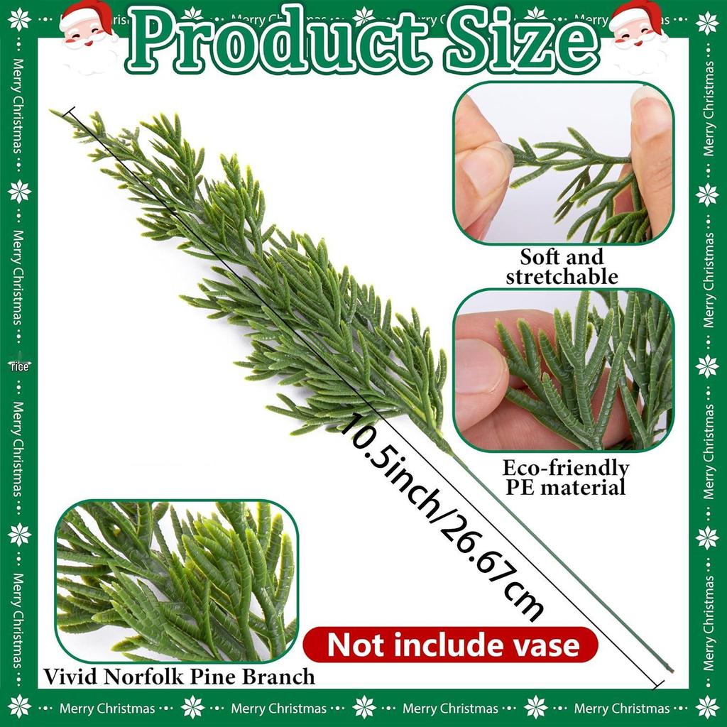 Artificial Pine, Cypress & Red Berry Christmas Table Decoration