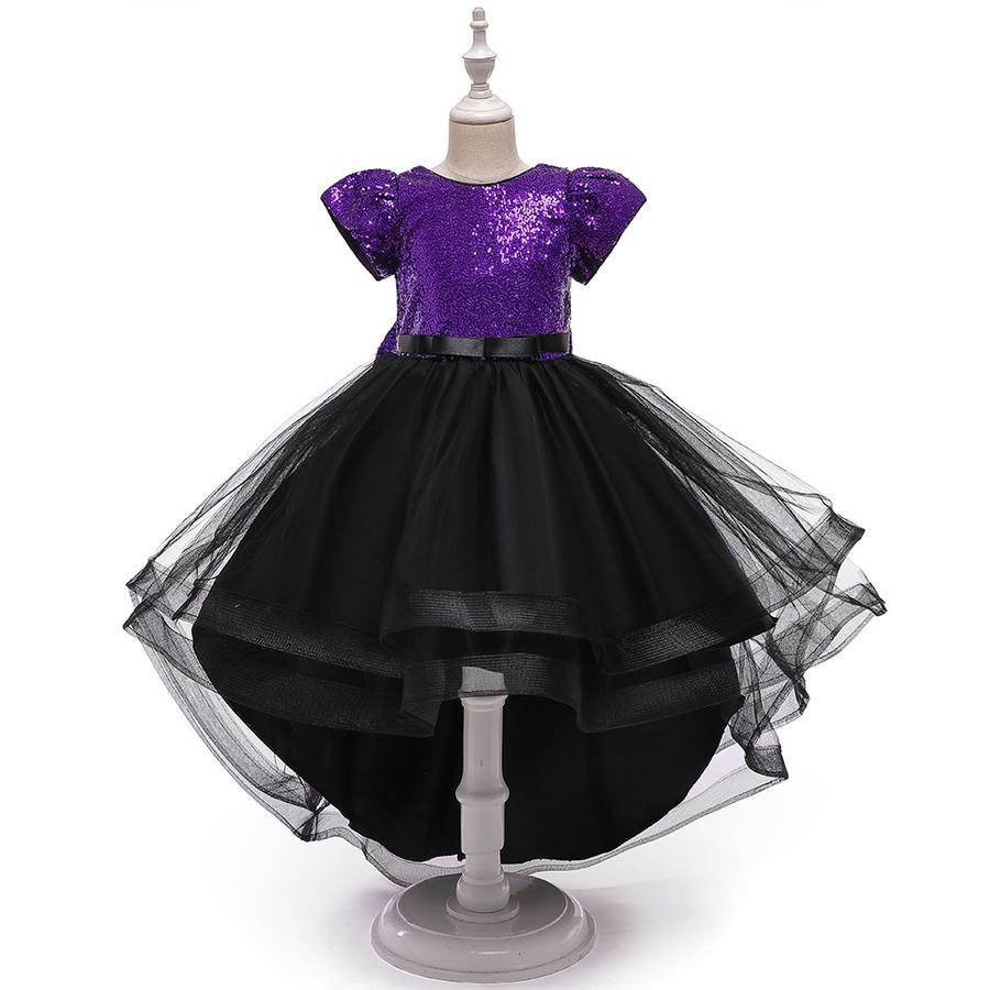Girls' Princess Dress Sparkle Mesh Puff Dress Children's Stage Performance Outfit
