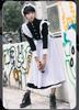 Lady Lazy Men's Long Sleeve Maid Costume, Black (3XL)