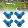 Tap Y Splitter 2 Way 2 Valves Hose Splitter Connector for Garden Hose Faucet  Standard 4pcs