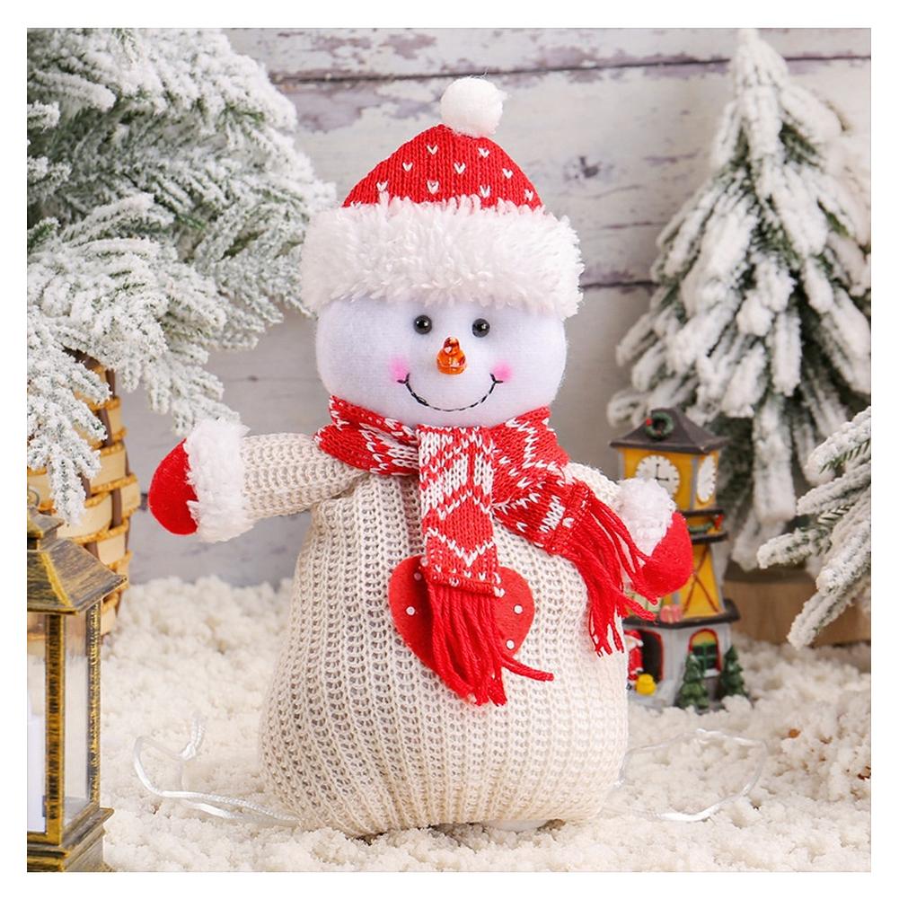 Adorable Design Christmas Candy Bag Festive Decor Plush Toy Compact Size