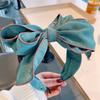 Multi Layered Big Bow Knot Headbands for Women Daily Party Headpiece Solid Crepe Cloth Adult Shopping Holiday Hairbands