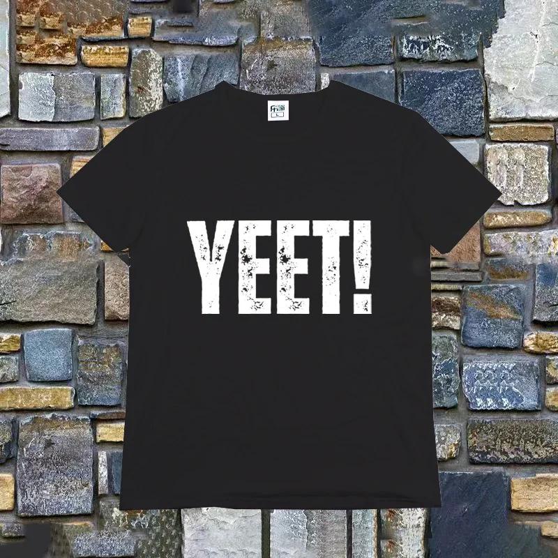 Retro Tričko Jey Uso Yeet Vtipné citáty Wresting Lovers Grafické tričko Měkké Unisex Tričko s výstřihem do O Letní tričko Módní topy