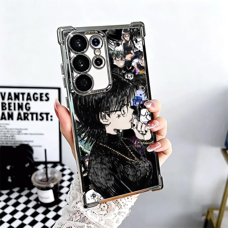 Hunter X-Hunters Shizuku Plating Phone Case For Samsung Galaxy S24 S25 FE S26 Edge S23 Ultra S22 S21 Plus S20 Anti-Fall Airabag