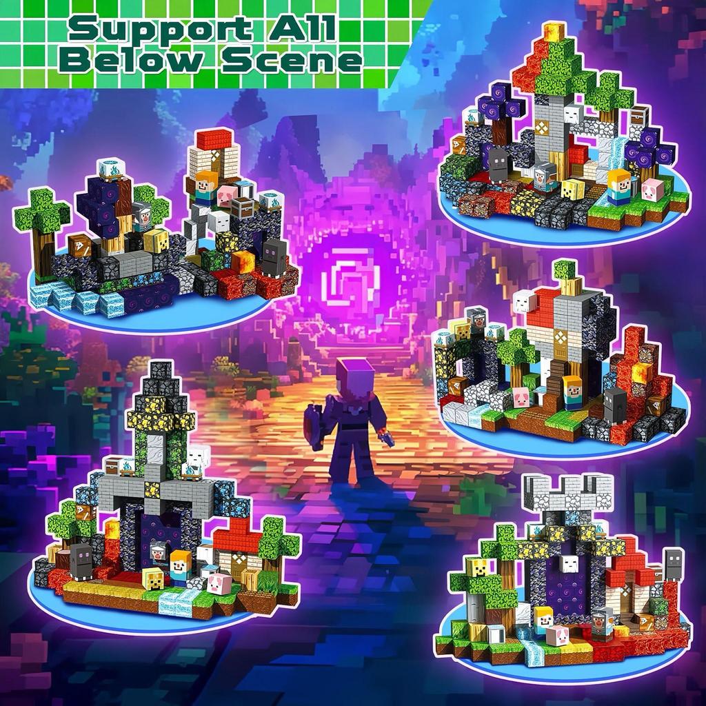 Magnetic Cubes: Hell Forest - Magnetic Blocks & Tiles for Kids